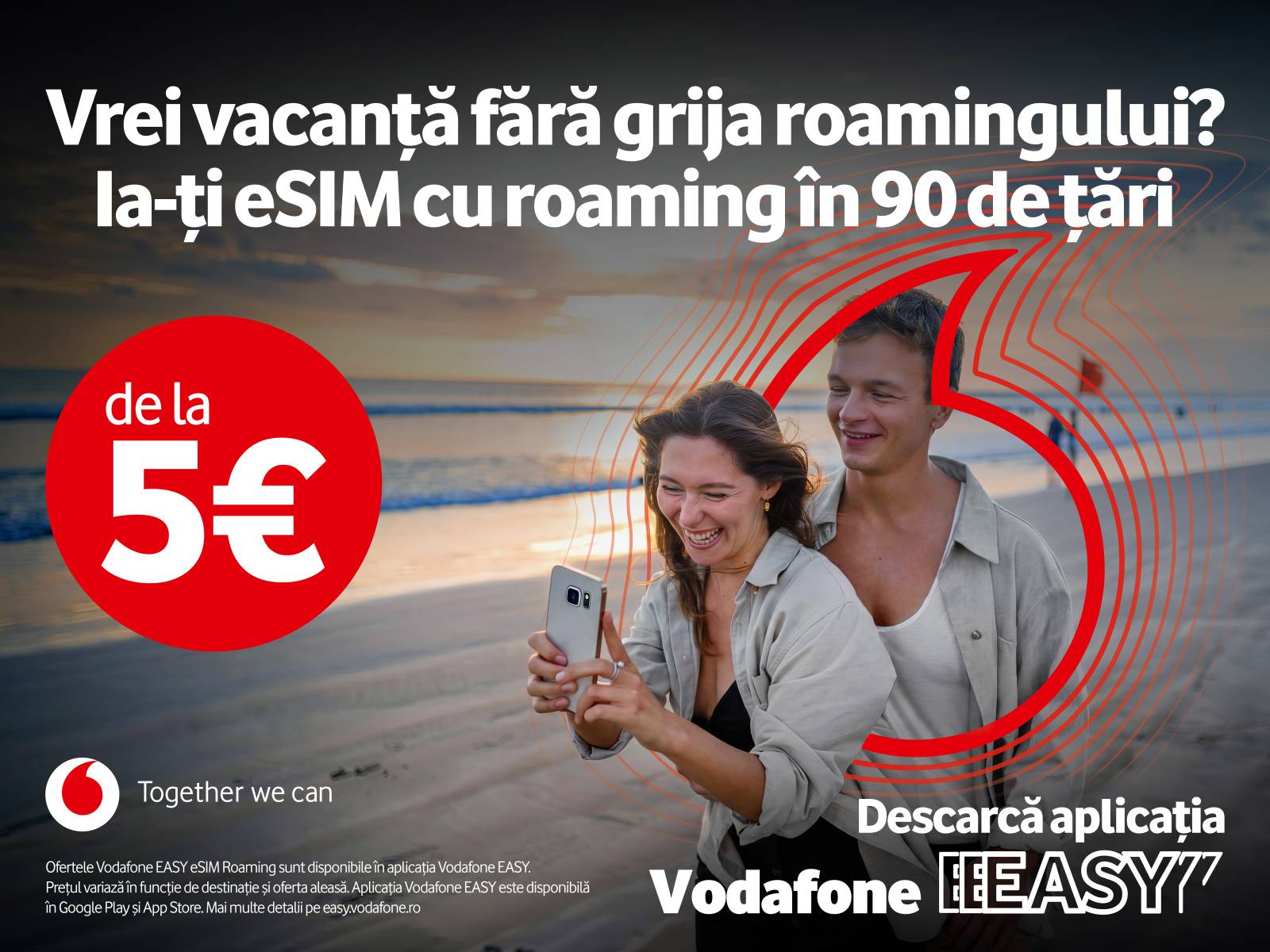 Vodafone lansează eSIM-ul de vacanță: o soluție EASY pentru călătorii în peste 90 de țări, cu activare 100% digitală 3 FOTO EASY Roaming