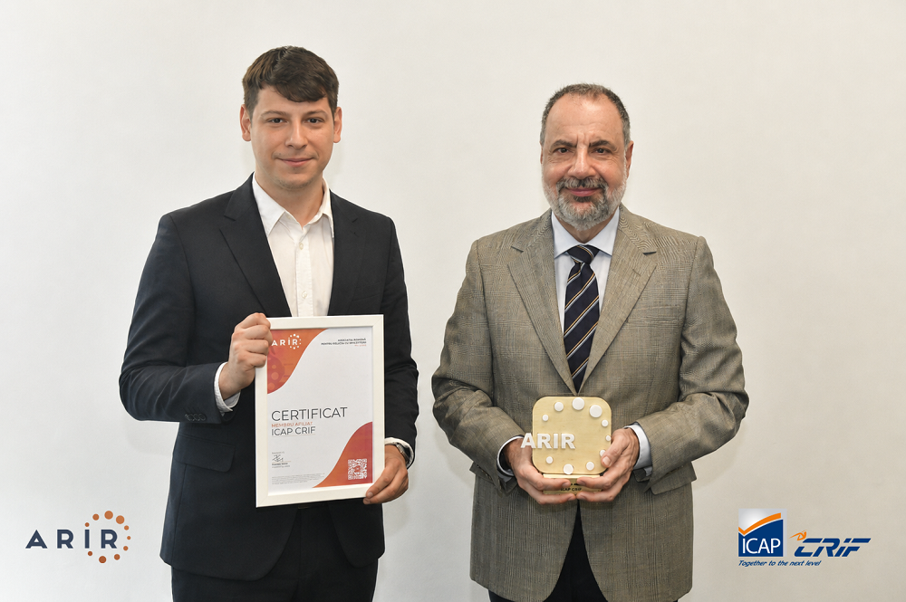 ICAP CRIF, lider în soluții de risc de credit și informații de afaceri, devine Membru Afiliat al ARIR 1 Foto ARIR ICAP CRIF f