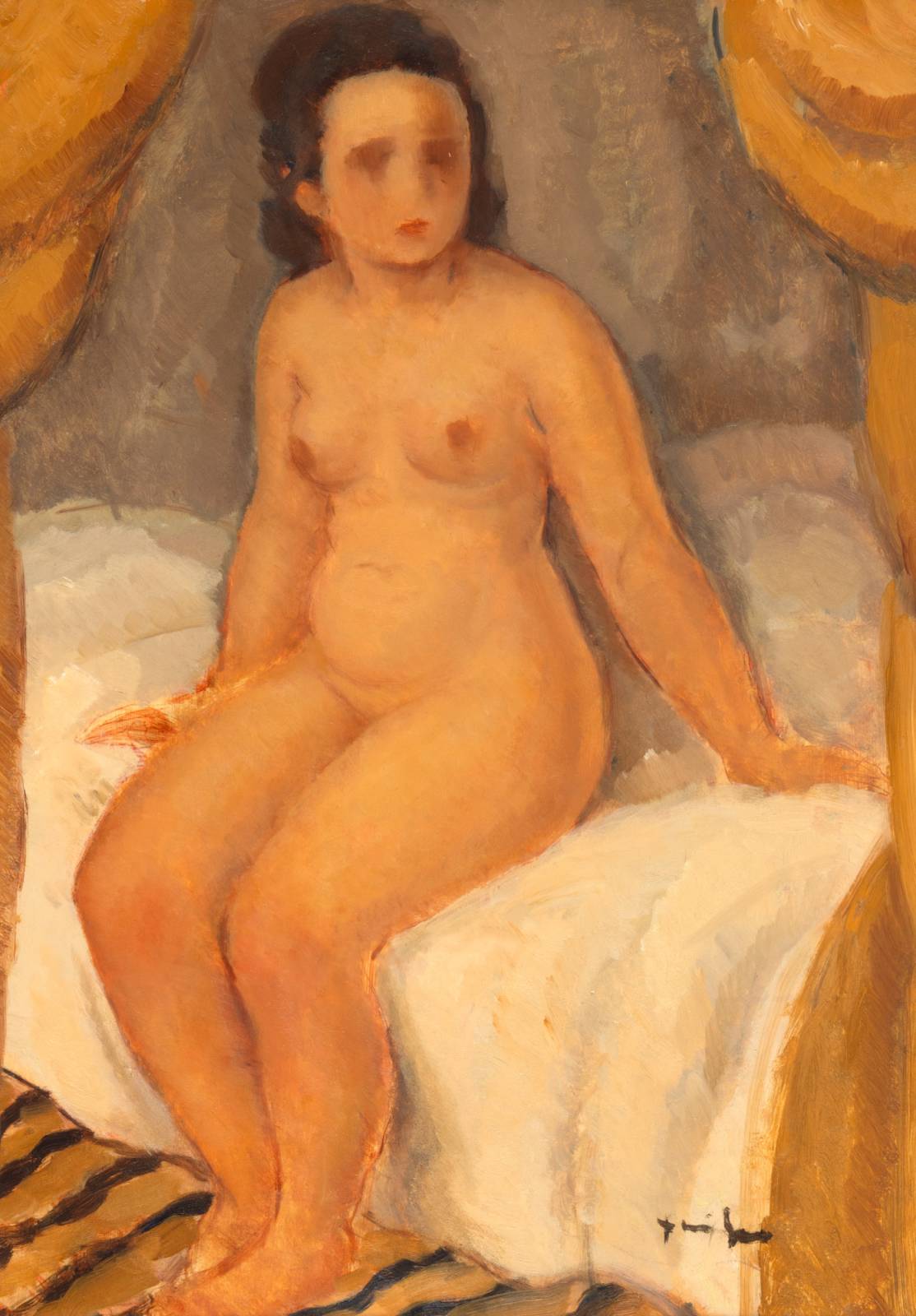 Artmark a vândut artă de 1.6 mil. euro în România, Bulgaria și Croația 3 Romania I Nicolae Tonitza Nud 1929 30 95k Euro