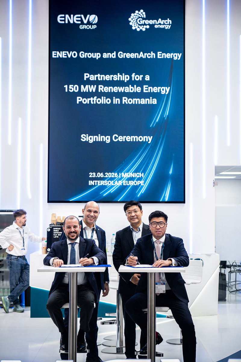 Semnarea parteneriatului dintre ENEVO Group si GreenArch Energy 4