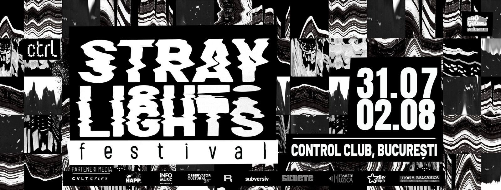 Stray Lights Festival aduce trei zile de muzică alternativă, post-punk, experimental și noise, între 31 iulie și 2 august, în București, la Control Club 3 Stray Lights Festival KV