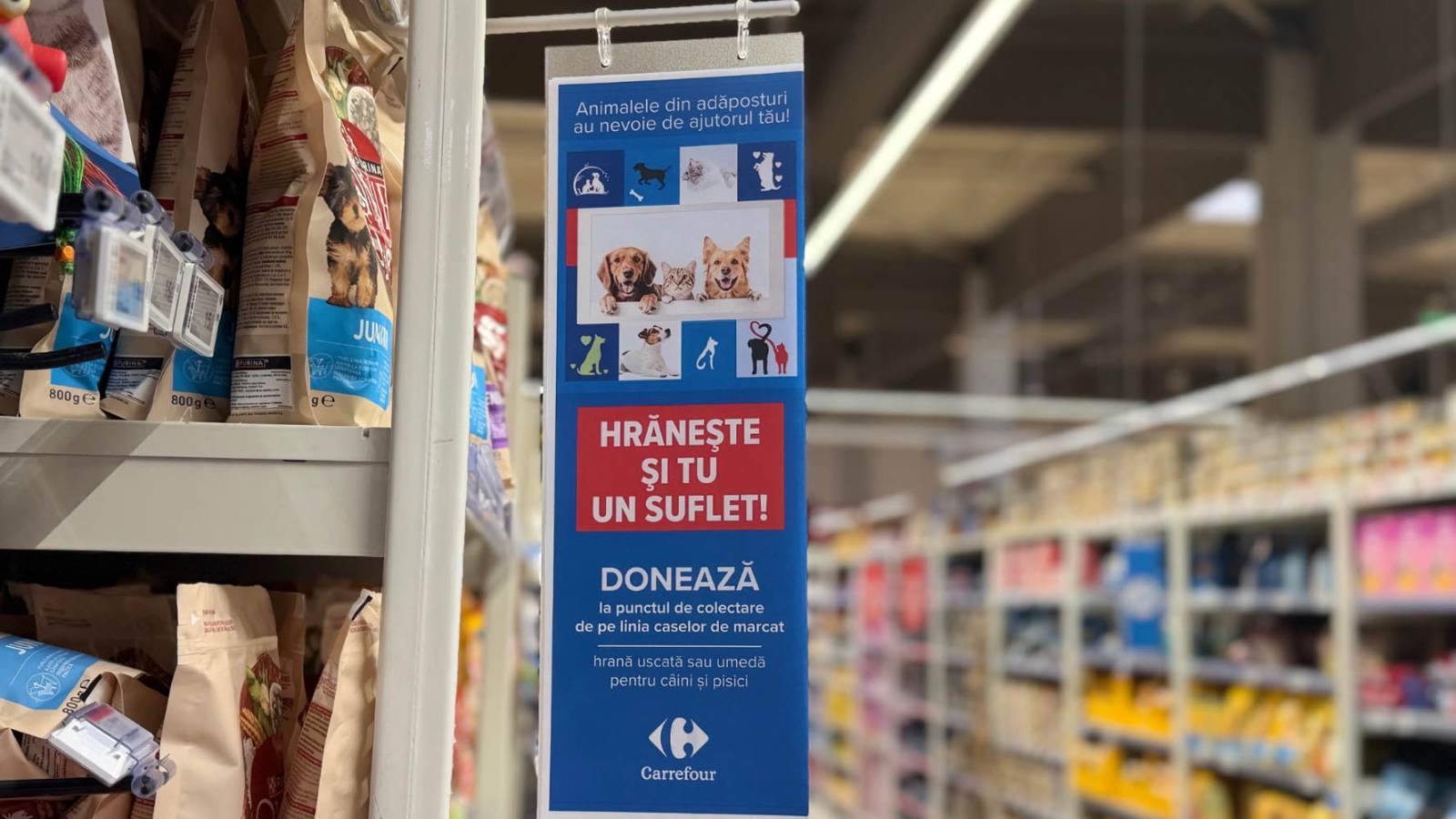 Carrefour extinde la nivel național două dintre băncile sale de donații 1 Carrefour Banca de alimente pentru animale