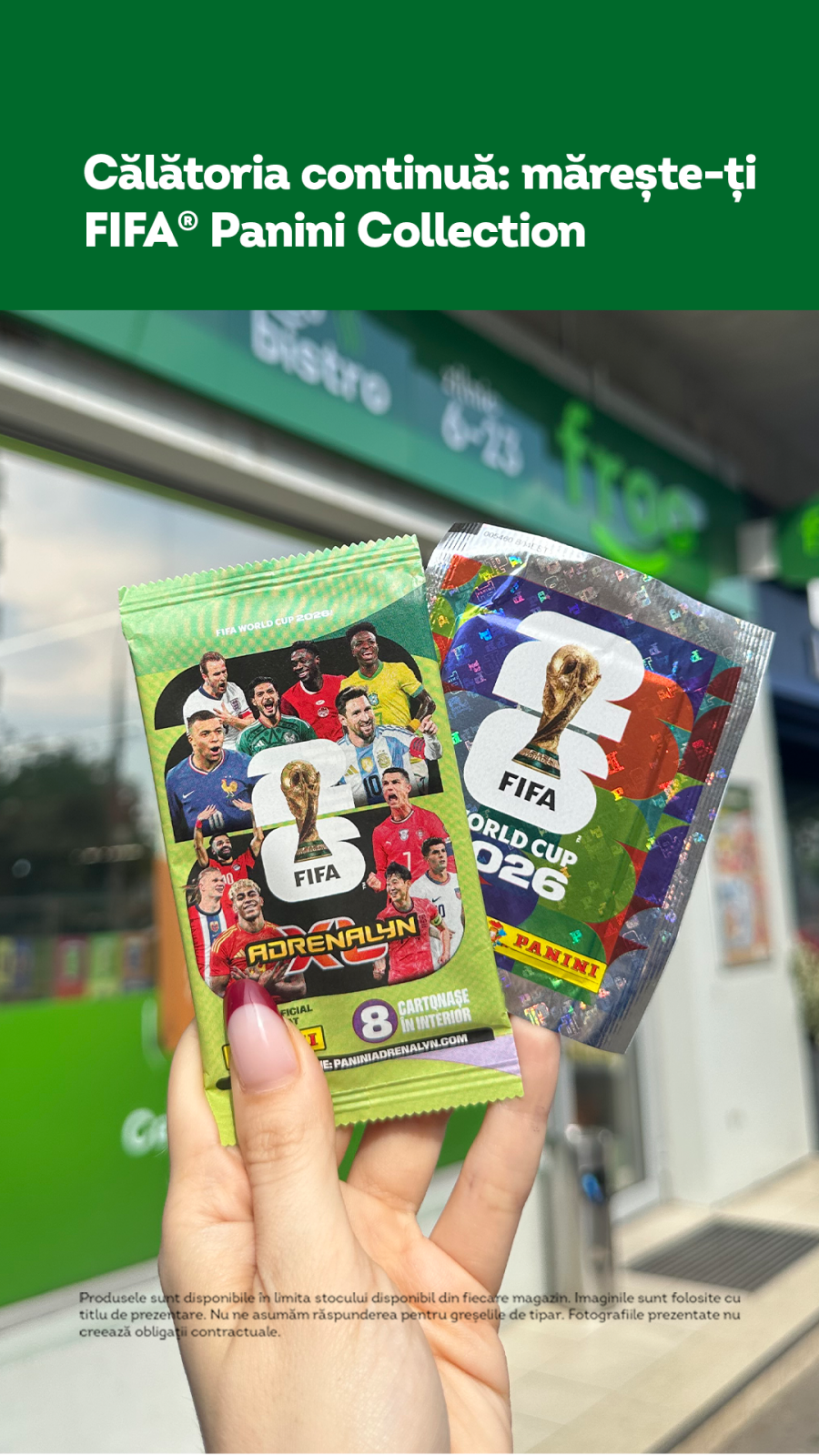 Ringier România și Froo aduc colecțiile Panini FIFA World Cup 1 Story poza cartonase cu disclaimer