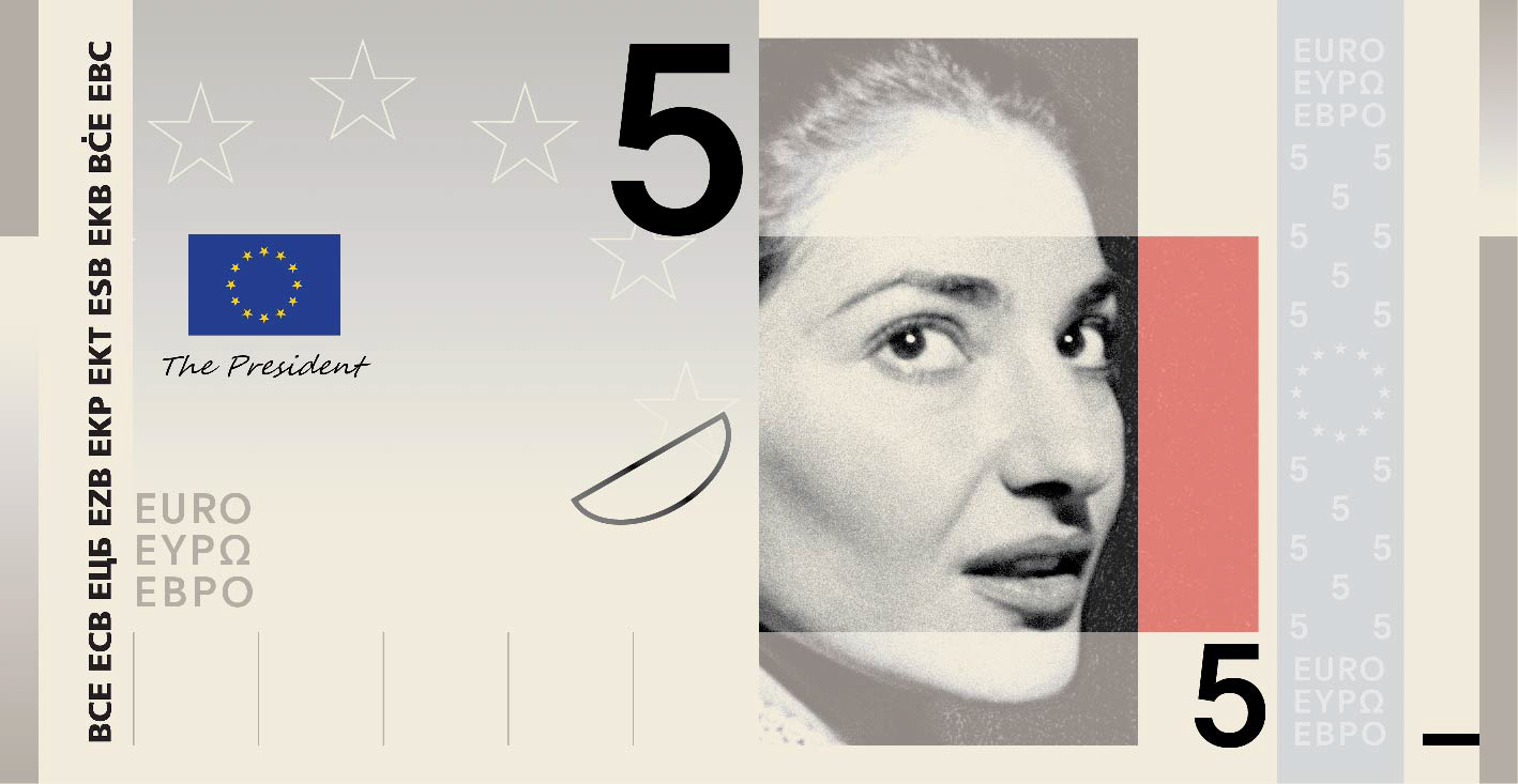 Noile bancnote Euro. Banca Europeană Centrală prezintă propunerile selectate pentru Euro 27 banknote design proposal a 5 front