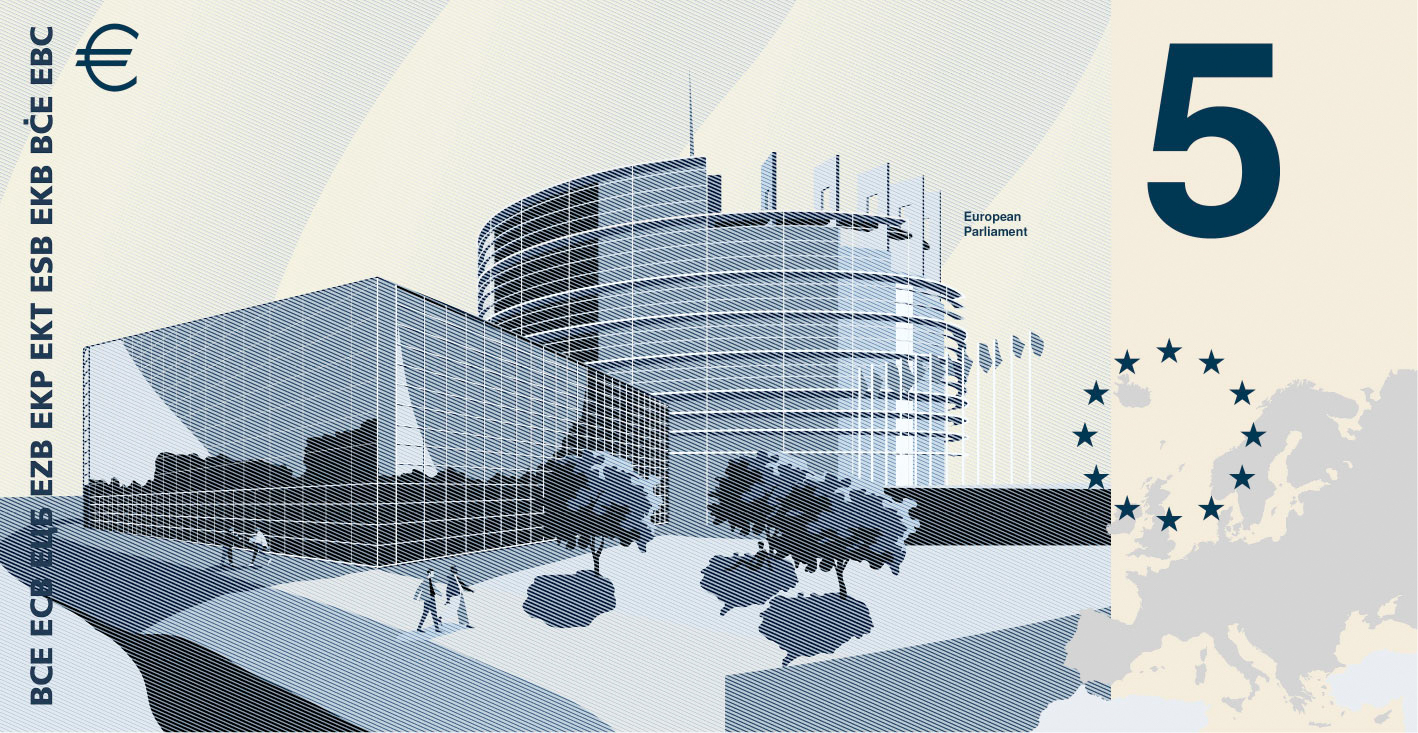 Noile bancnote Euro. Banca Europeană Centrală prezintă propunerile selectate pentru Euro 13 banknote design proposal b 5 back