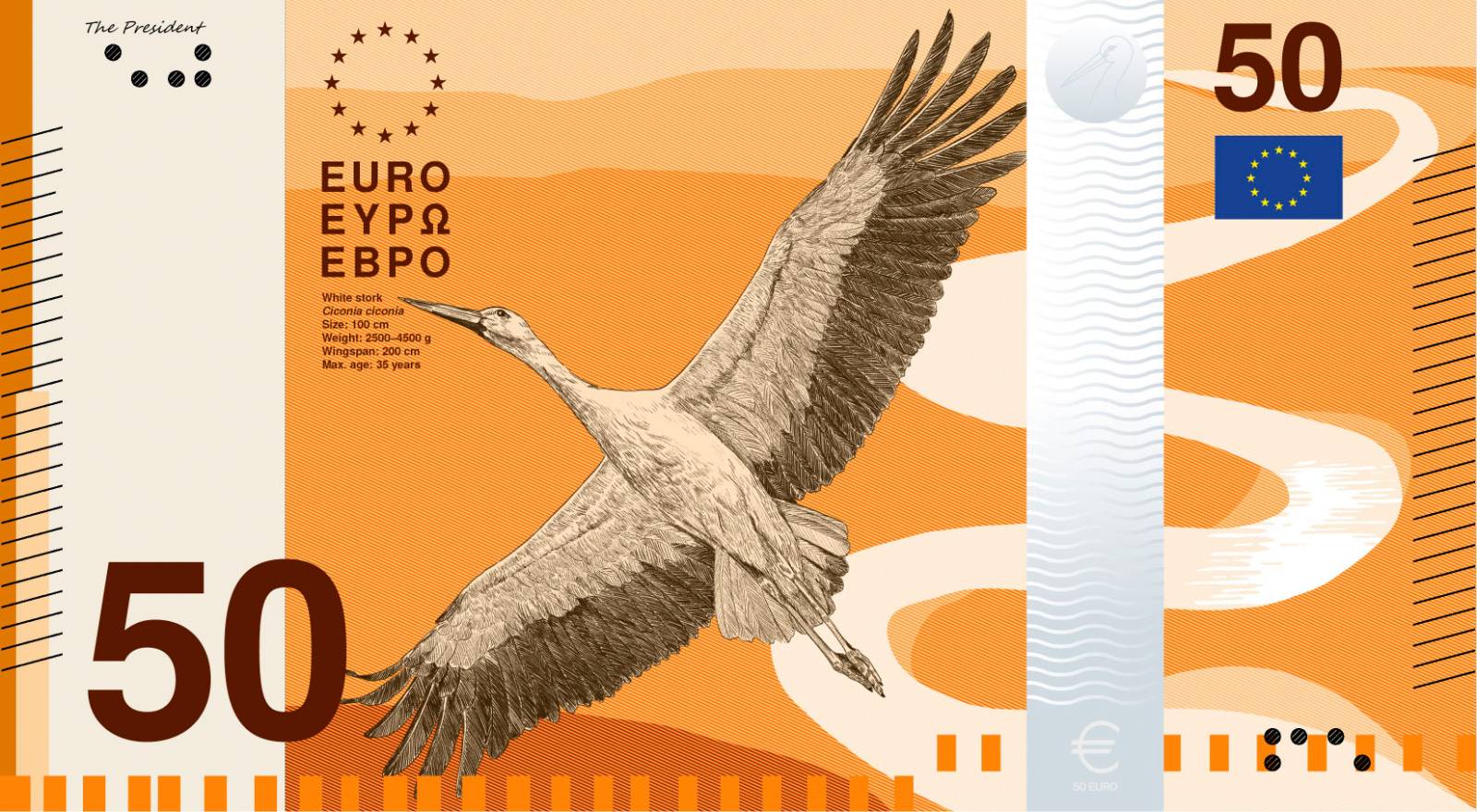 Noile bancnote Euro. Banca Europeană Centrală prezintă propunerile selectate pentru Euro 80 banknote design proposal b 50 fron