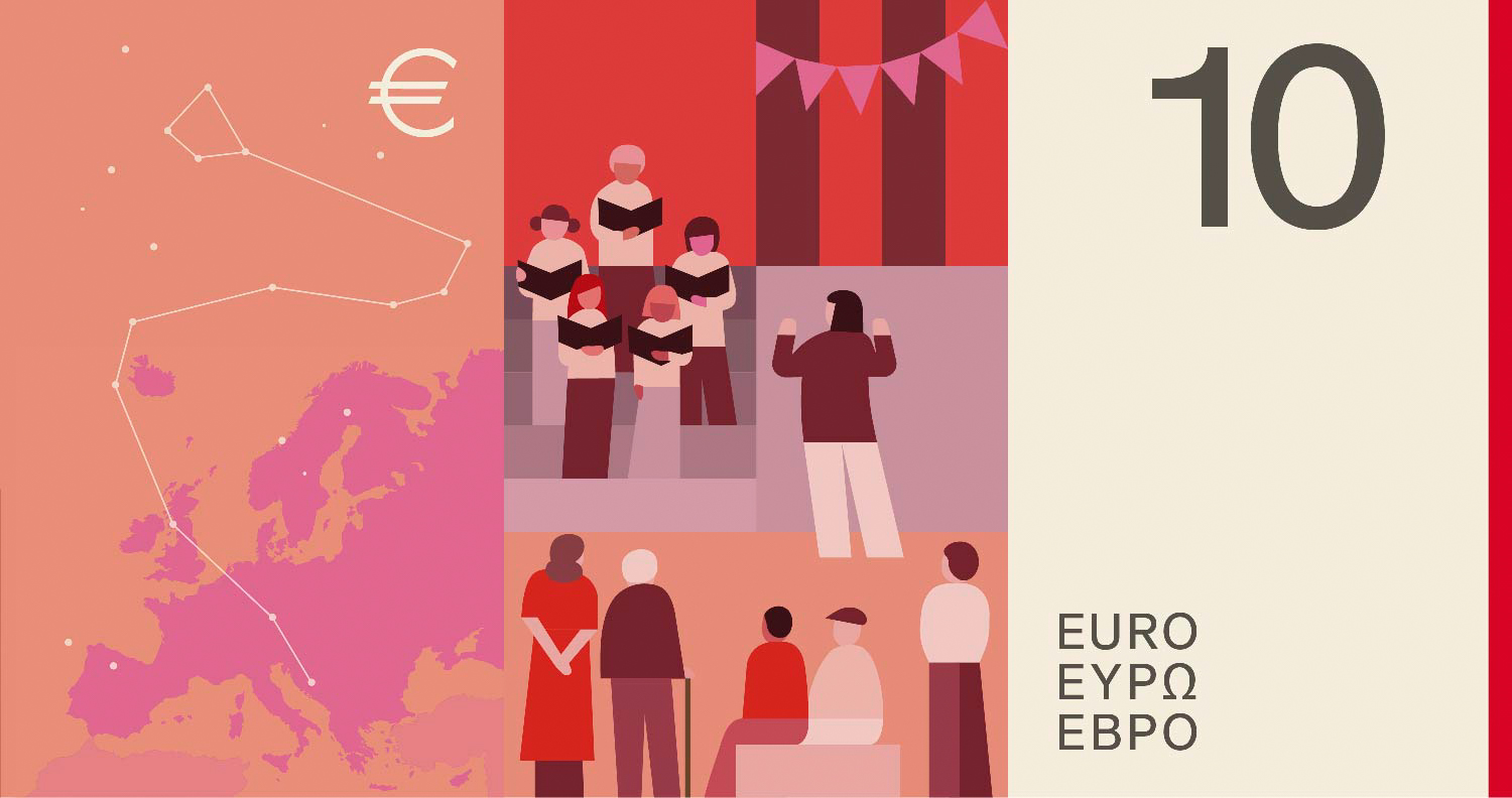 Noile bancnote Euro. Banca Europeană Centrală prezintă propunerile selectate pentru Euro 16 banknote design proposal c 10 back