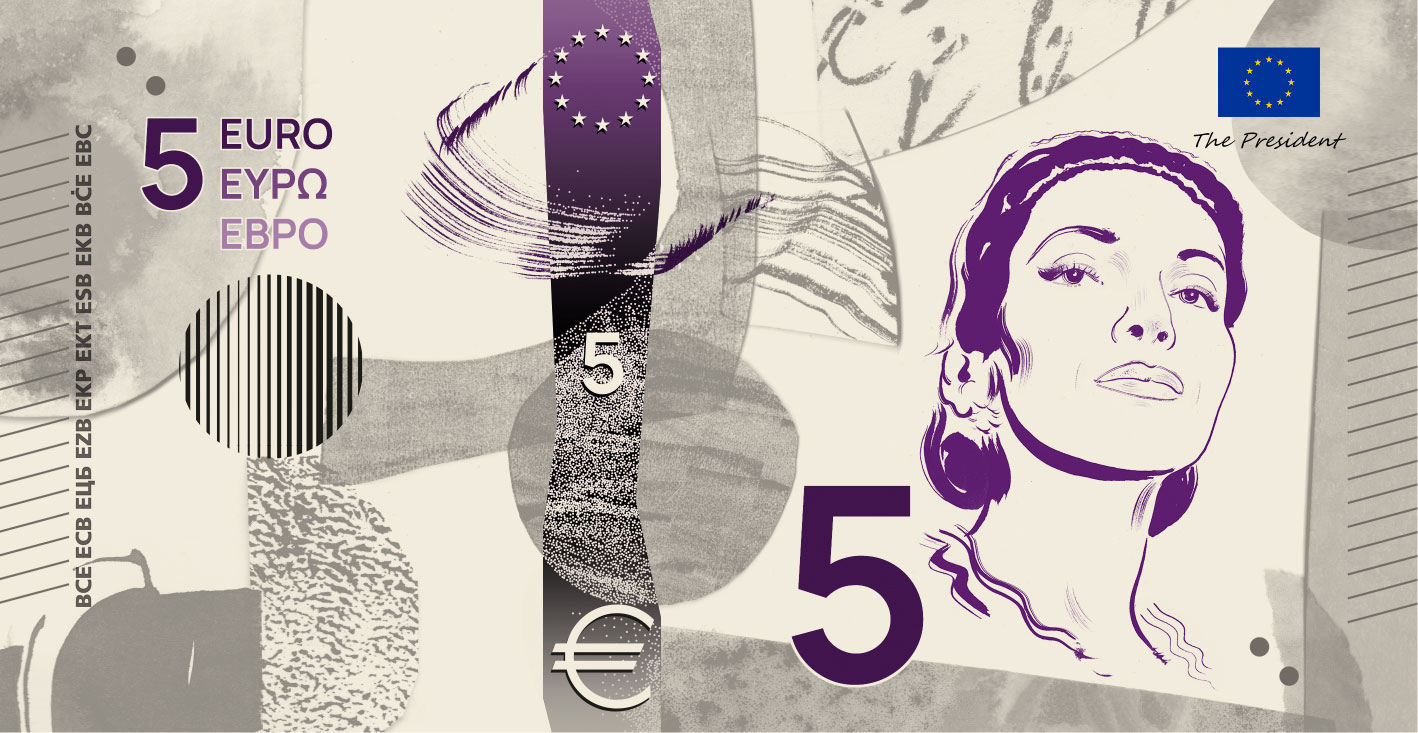 Noile bancnote Euro. Banca Europeană Centrală prezintă propunerile selectate pentru Euro 114 banknote design proposal f 5 front