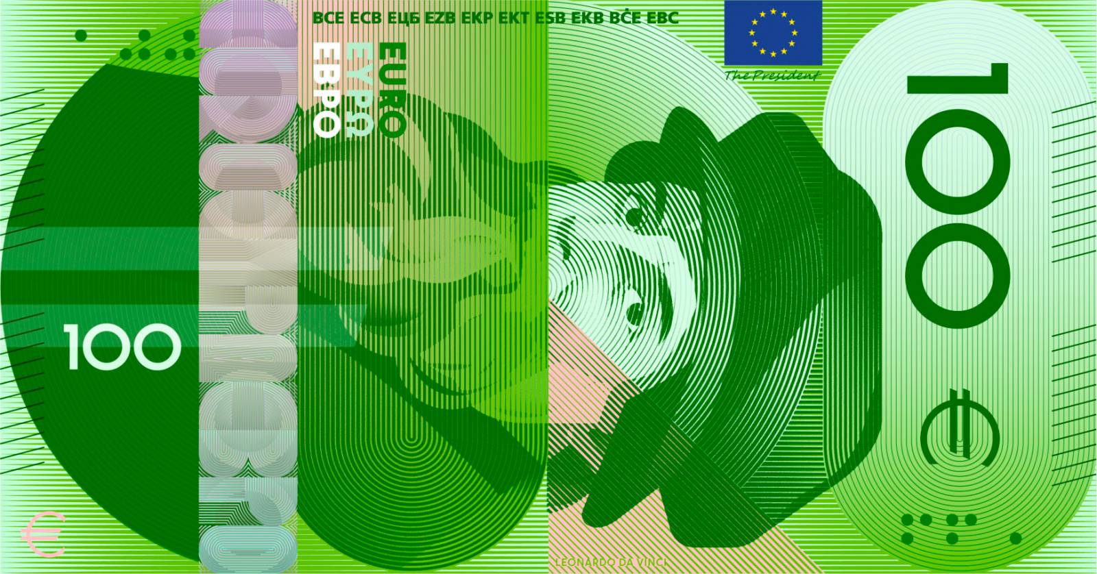 Noile bancnote Euro. Banca Europeană Centrală prezintă propunerile selectate pentru Euro 19 banknote design proposal g 100 front