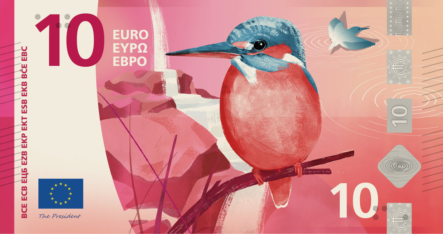 Noile bancnote Euro. Banca Europeană Centrală prezintă propunerile selectate pentru Euro 45 banknote design proposal h 10 front