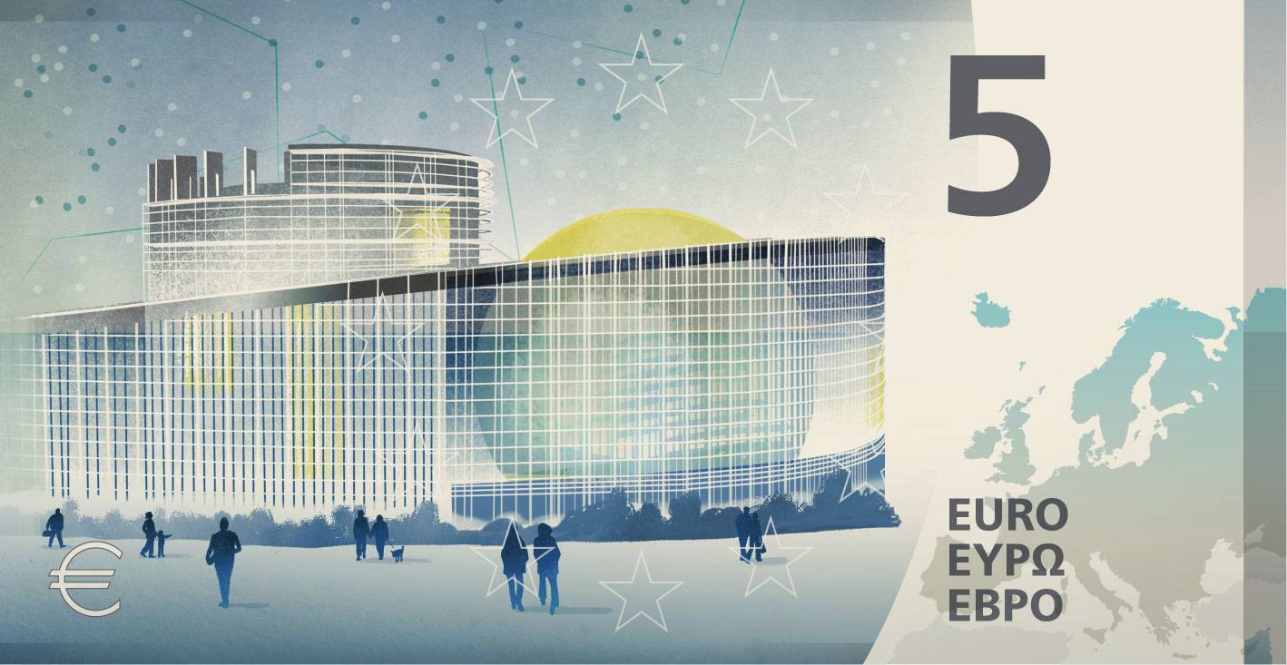 Noile bancnote Euro. Banca Europeană Centrală prezintă propunerile selectate pentru Euro 102 banknote design proposal h 5 back