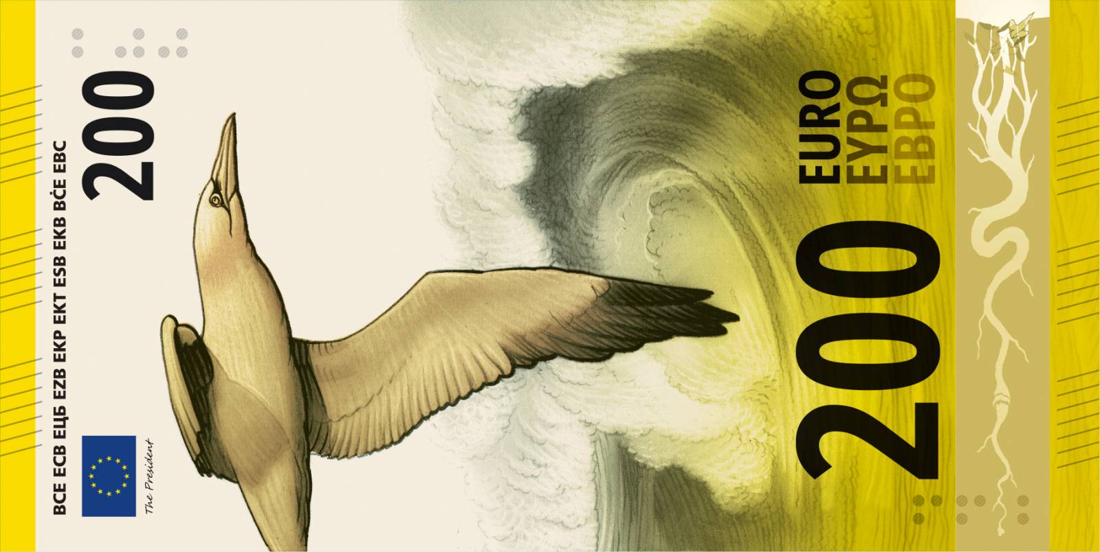 Noile bancnote Euro. Banca Europeană Centrală prezintă propunerile selectate pentru Euro 24 banknote design proposal j 200 front