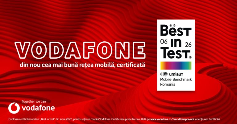 Vodafone România obține, pentru al cincilea an consecutiv, certificarea umlaut „Best in Test” pentru rețeaua sa mobilă 18 FOTO Vodafone Certificare umlaut
