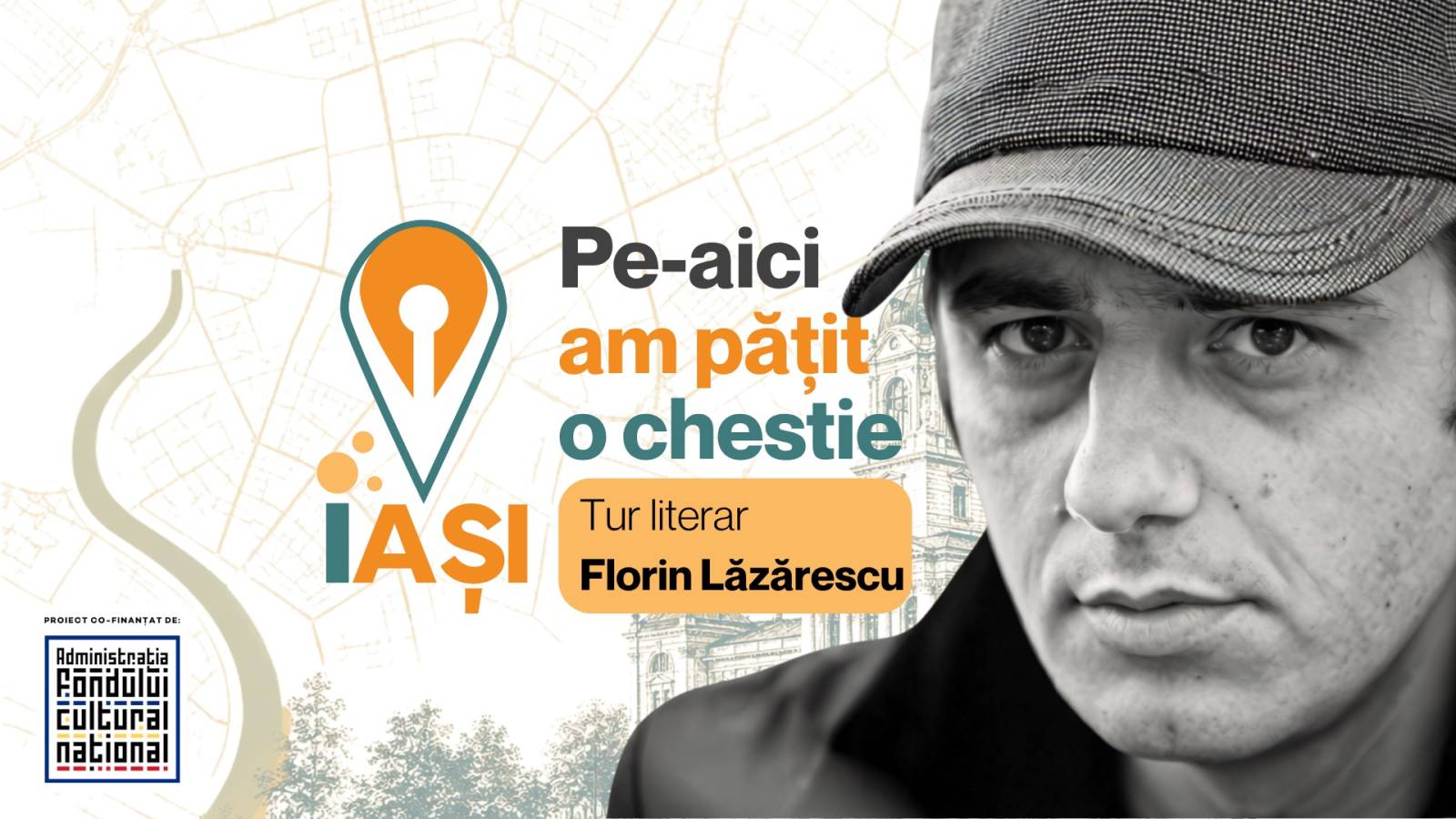 Harta Literară se lansează la Iași, pe 4 și 5 septembrie 2 Harta Literara Iasi tur ghidat Florin Lazarescu