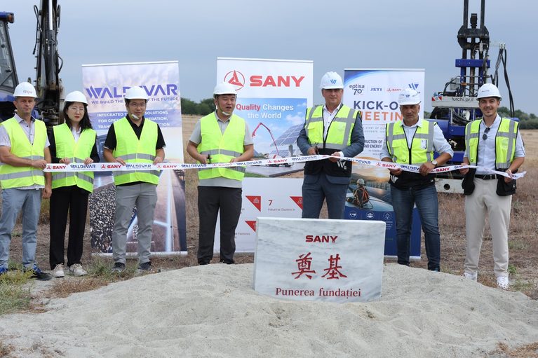 Inaugurare proiect Dobresti WALDEVAR si SANY GROUP
