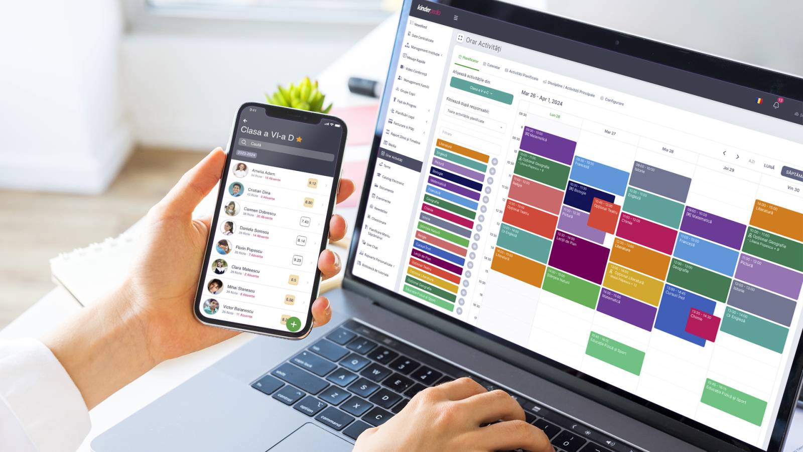 Kinderpedia, soluție EdTech construită în România, nominalizată pentru Global EdTech Prize 2026 2 Kinderpedia Activity Calendar Gradebook Teacher RO
