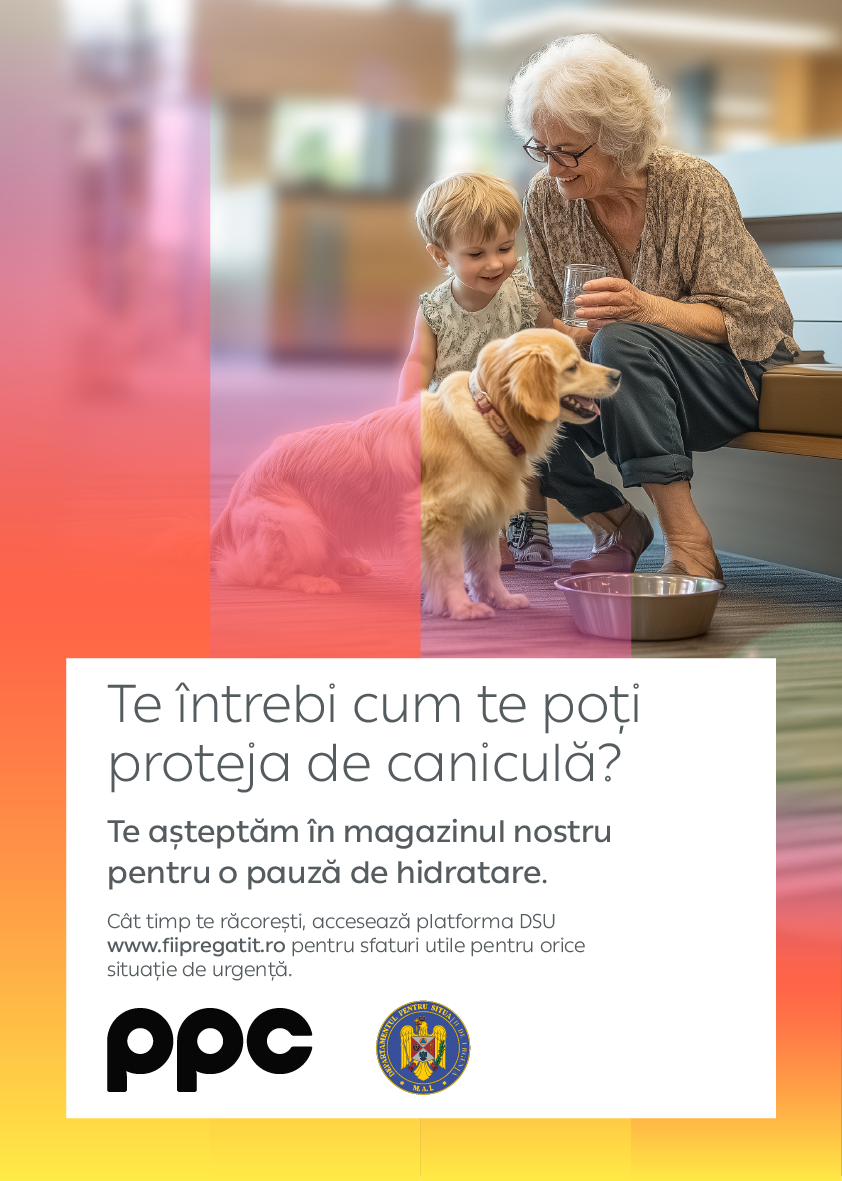 Cod roșu de caniculă în România. Magazinele PPC se transformă în puncte de adăpostire și răcoare 1 Magazine PPC puncte adapostire canicula