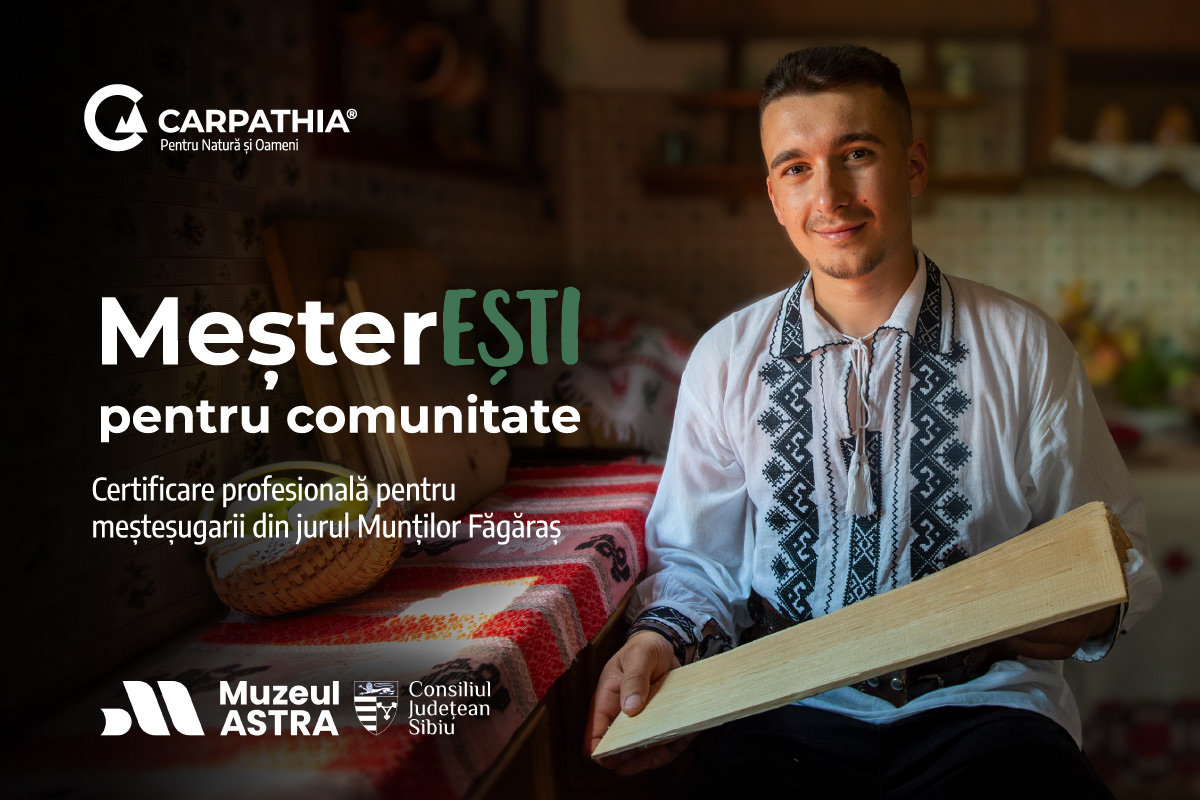 MeșterEȘTI pentru comunitate: certificare profesională pentru meșteșugarii din jurul Munților Făgăraș 1 Vizual MesterESTI