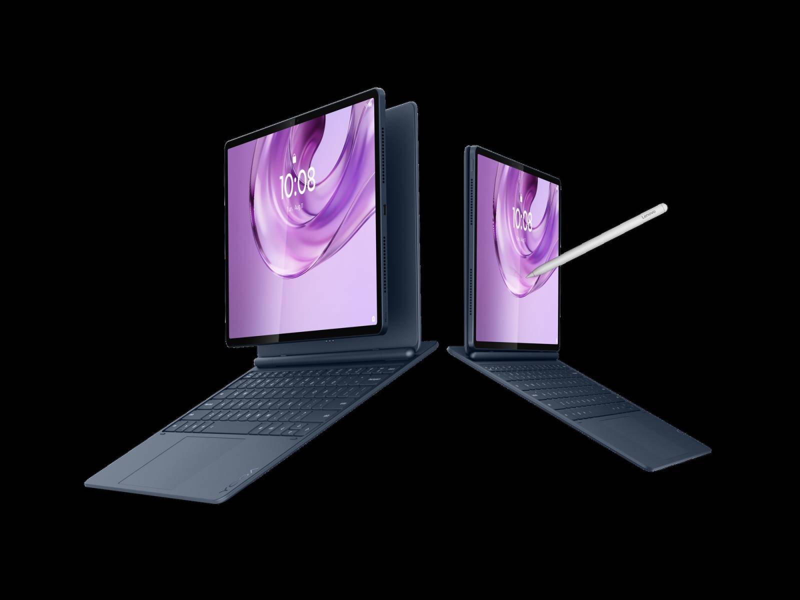 Lenovo își extinde portofoliul Yoga cu noi PC-uri și tablete cu AI, concepute pentru creatori 4 08 Yoga Tab Plus Gen 2 Mojito Webpage Hero Front and Back with Pen
