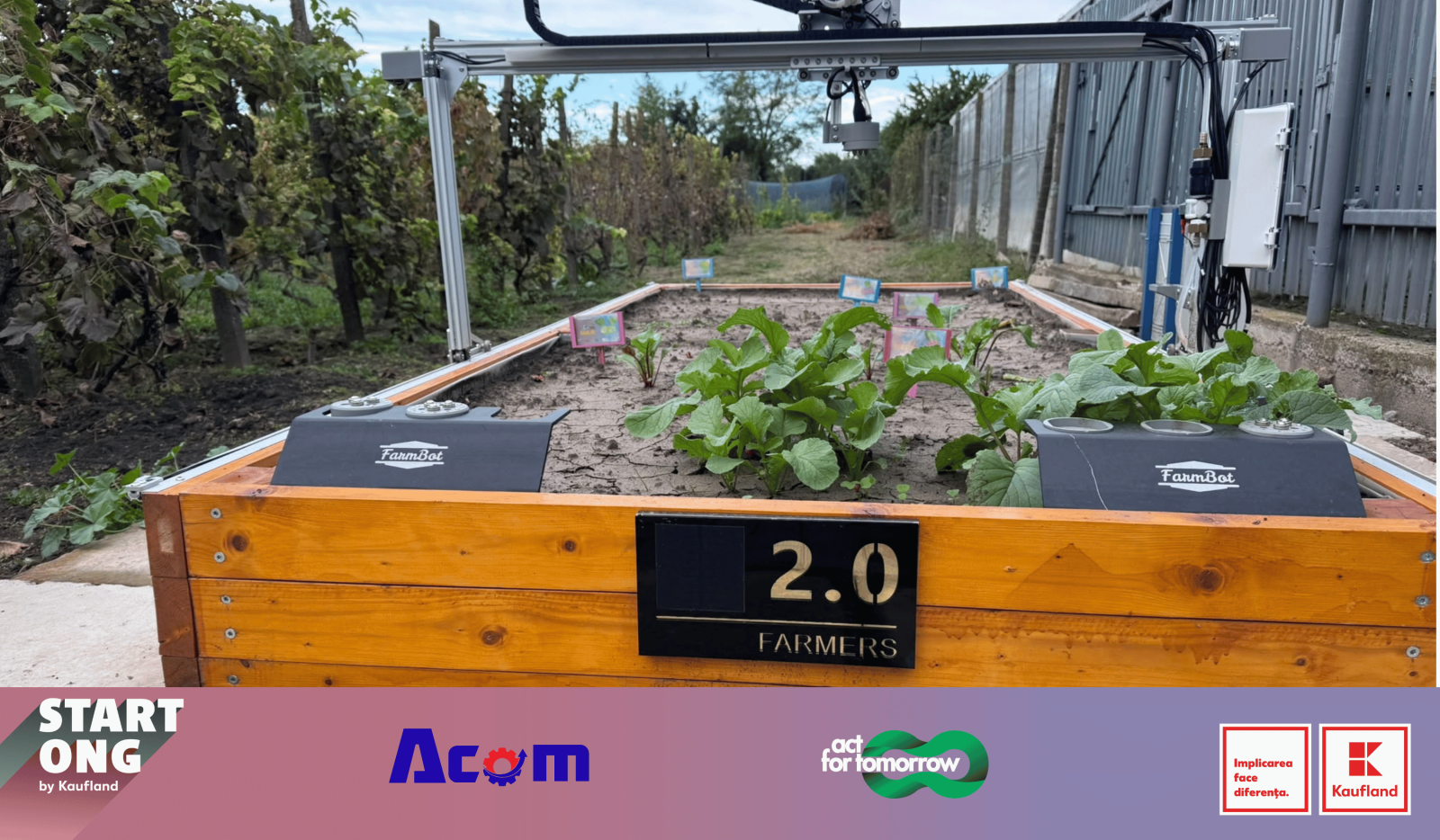 Un robot, construit de elevi din Galați, cultivă plante cu ajutorul AI 1 1 1