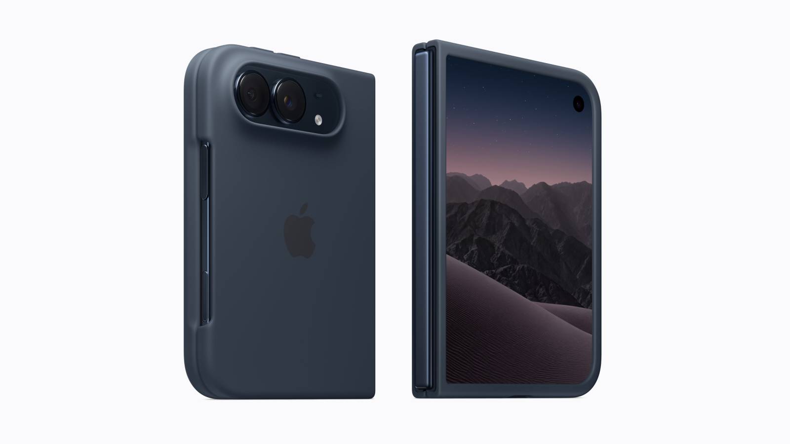 Apple a lansat primul său telefon pliabil, iPhone Duo 1 Apple iPhone Duo Case navy blue 260909