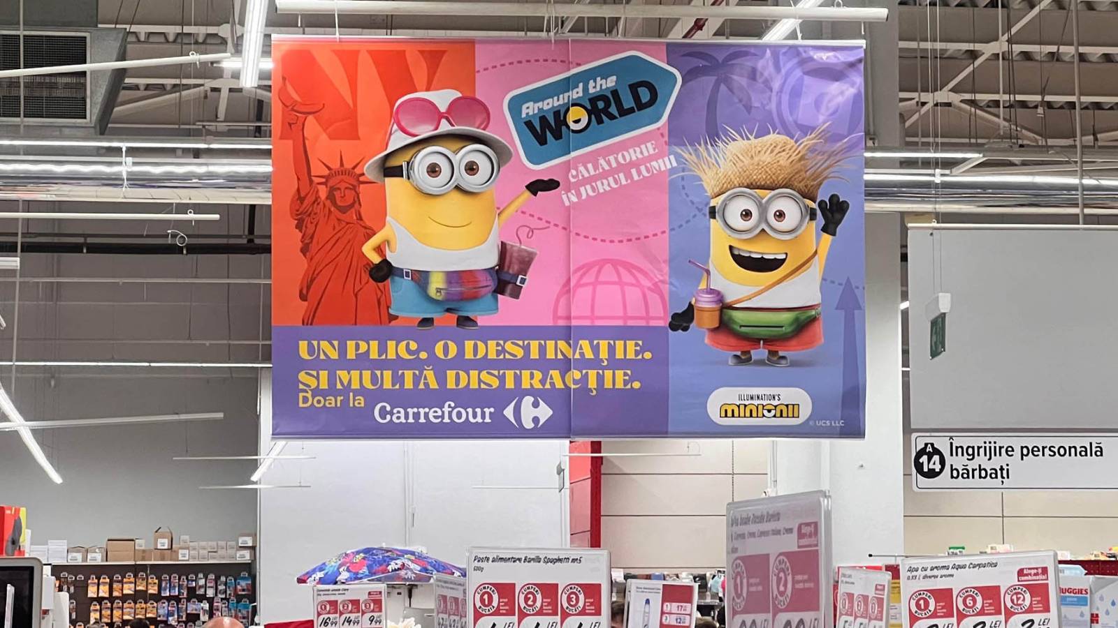 Carrefour Minionii Un plic o destinatie si multa distractie