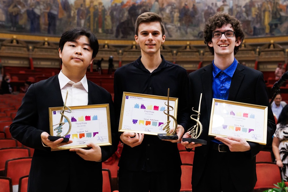 Samuel Niederhauser a câștigat Premiul I al Secțiunii Violoncel a Concursului Internațional George Enescu 2026 1 Castigatorii Sectiunii Violoncel. Concursul Enescu 2026
