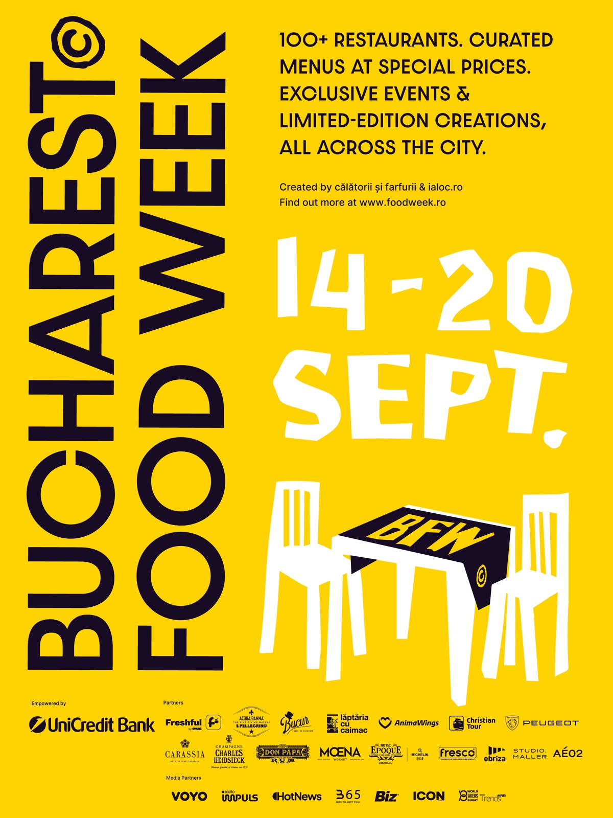 Începe Bucharest Food Week: peste 100 de restaurante cu meniuri la prețuri speciale 1 Poster 1