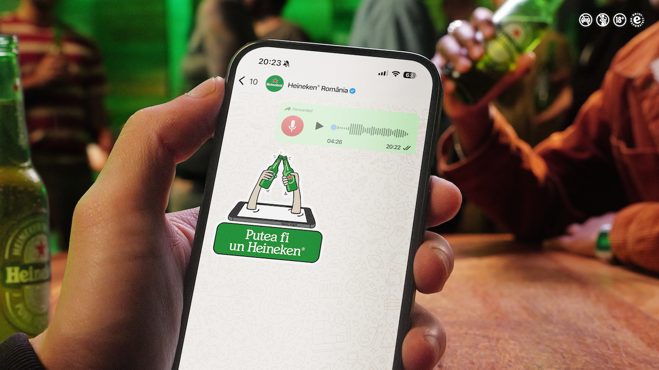 Heineken lansează în România o tehnologie inedită disponibilă pe Whatsapp 2 Putea fi un Heineken® 1
