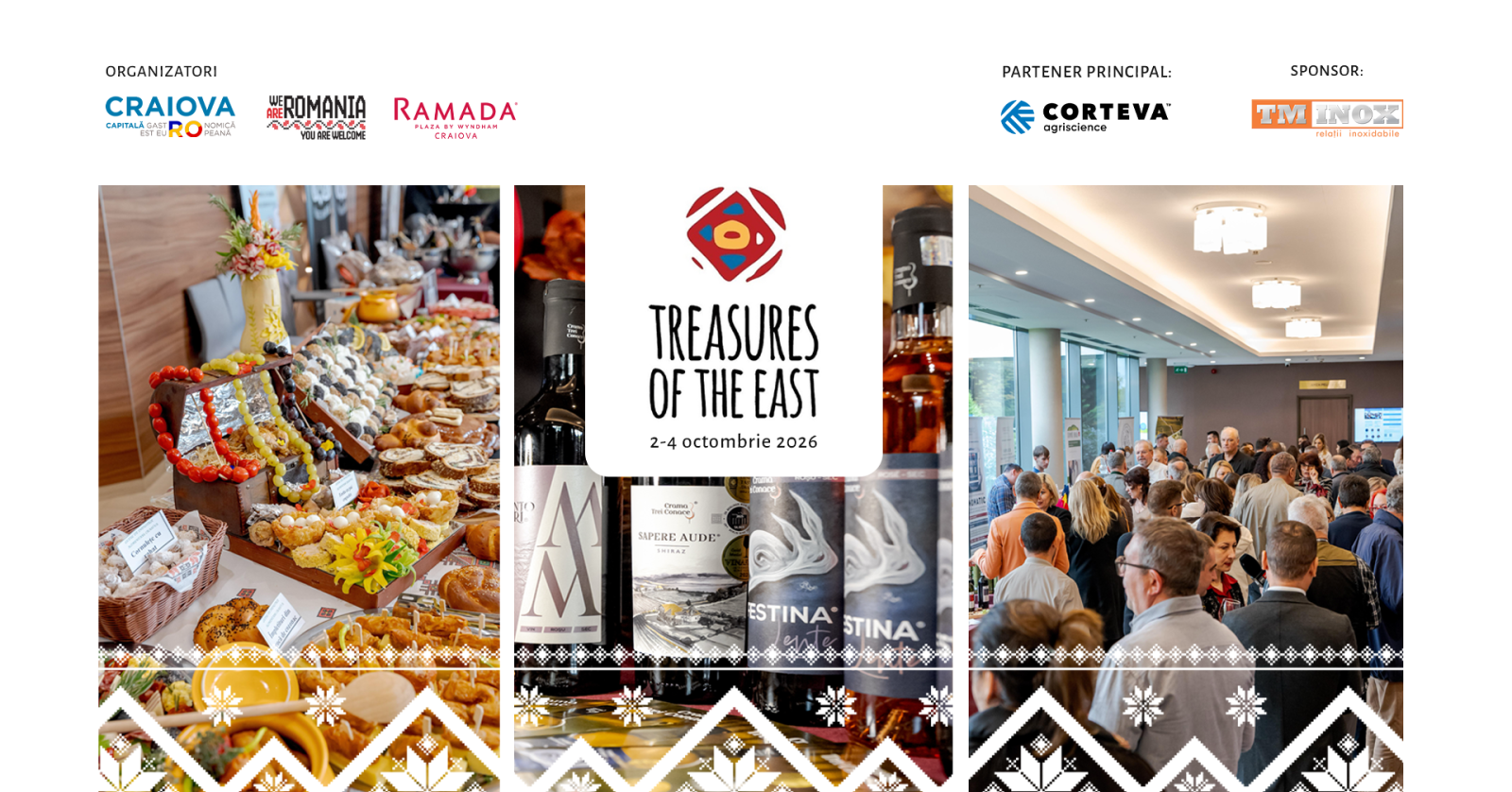 Organizatorii Treasures of the East, Craiova continuă demersul de creștere a vizibilității produselor oltenești și locale către publicul din regiune 3 Treasures of the East 2026 FB event cover