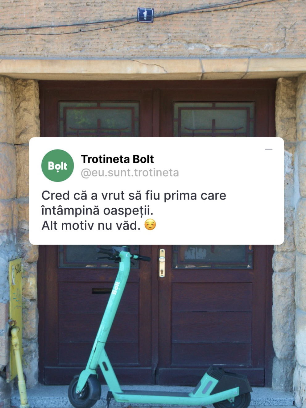 Campanie de la Bolt pentru a atrage atenția asupra trotinetelor vandalizate 1 Trotineta Bolt campanie2 Foto bolt romania Instagram