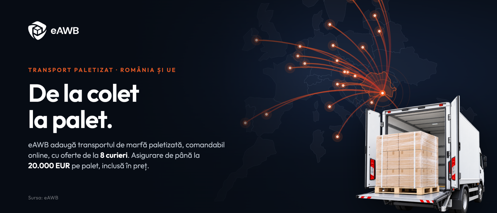 Premieră în piața de curierat: eAWB, prima platformă online care oferă servicii complet digitalizate de transport 2 eawb paleti pr 2520x1080 1