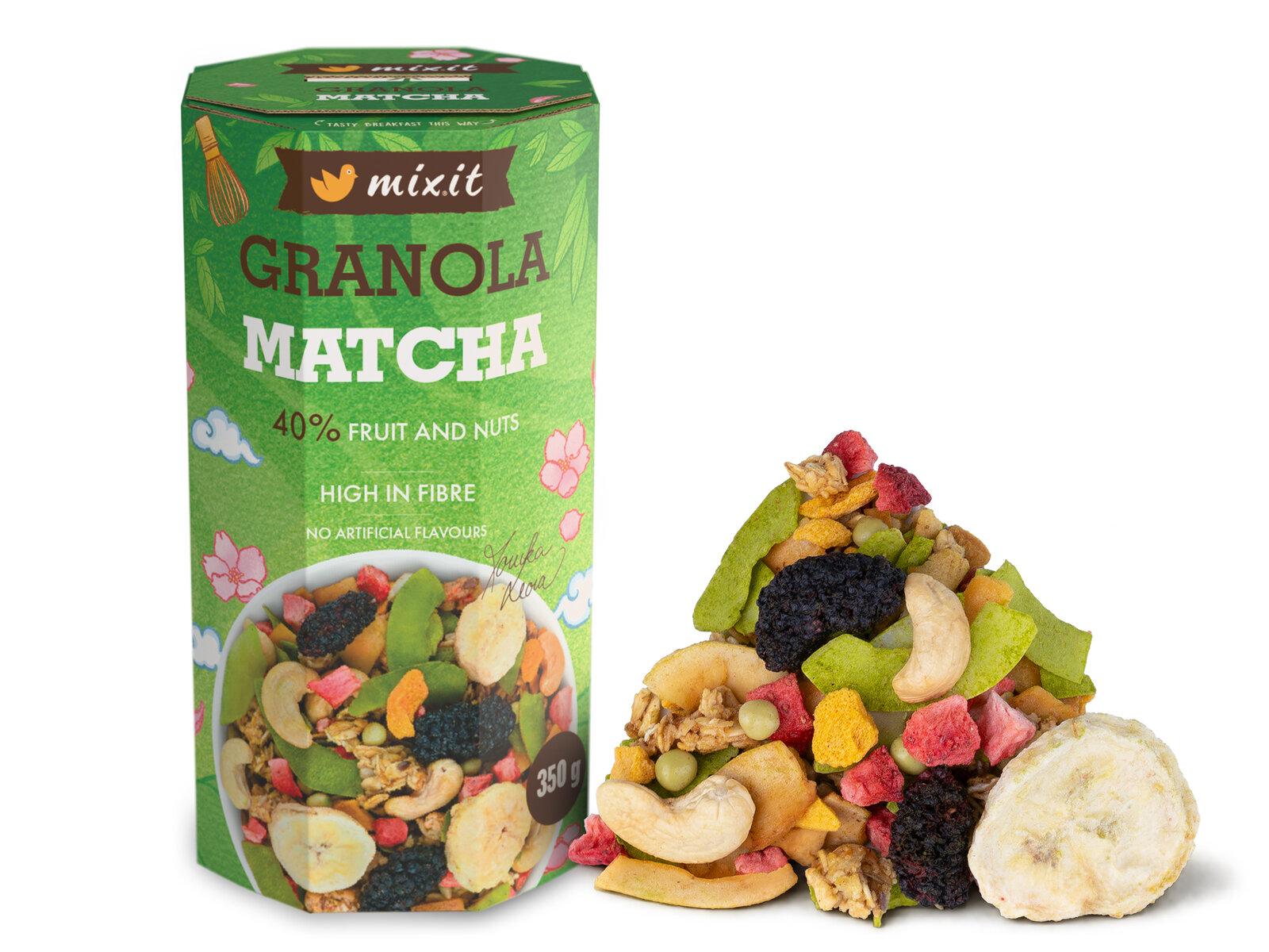 Mixit lansează Granola din cuptor – Matcha & fructe
