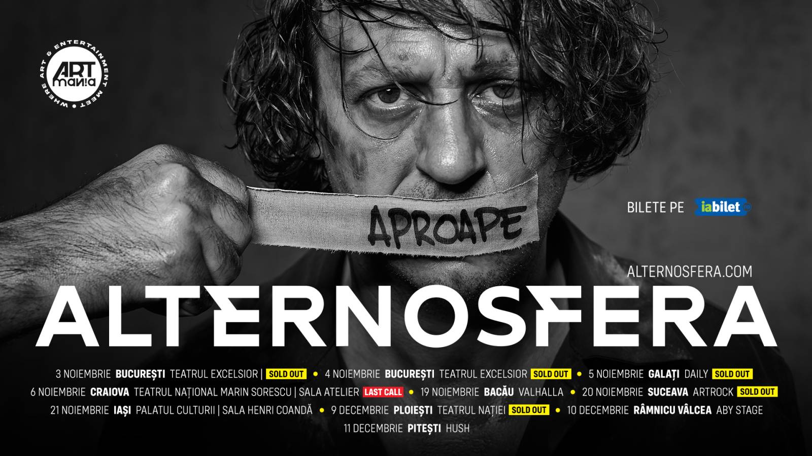 Alternosfera pornește în noiembrie în turneul „Aproape Alternosfera”, o serie de concerte intime despre tot ce rămâne nespus între piese 21 Aproape Alternosfera