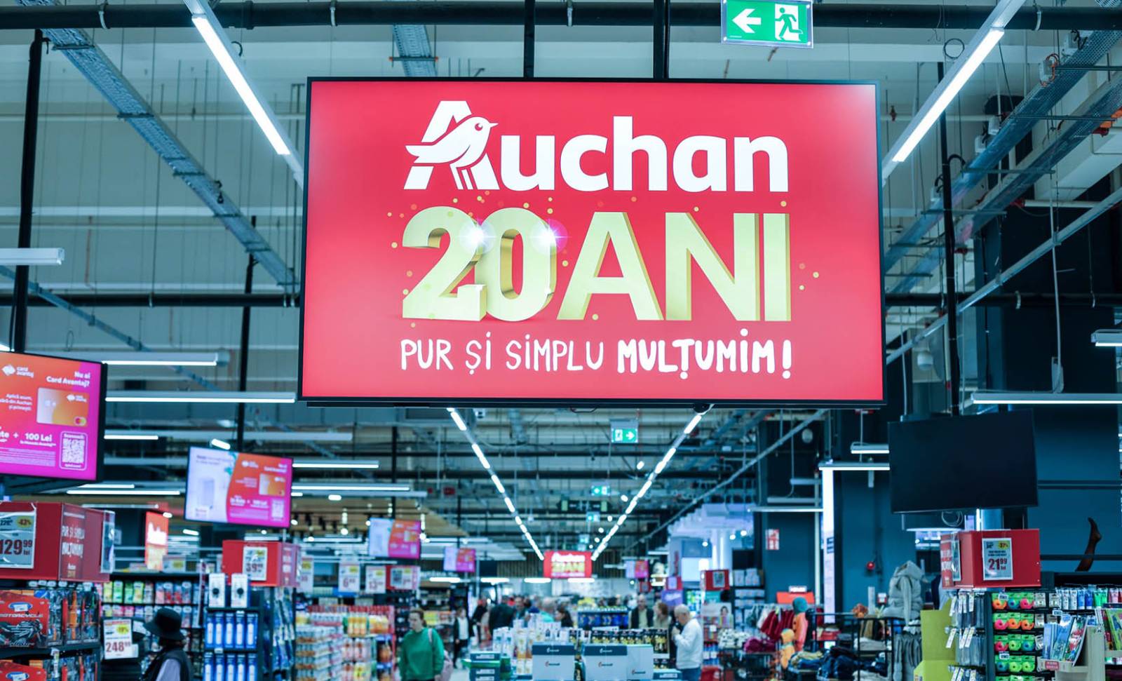 VIDEO: Auchan duce retail media la nivelul următor, prin investiții de 3 mil. euro într-un ecosistem de comunicare 360° 1 Auchan Retail Media Drumul Taberei ecrane