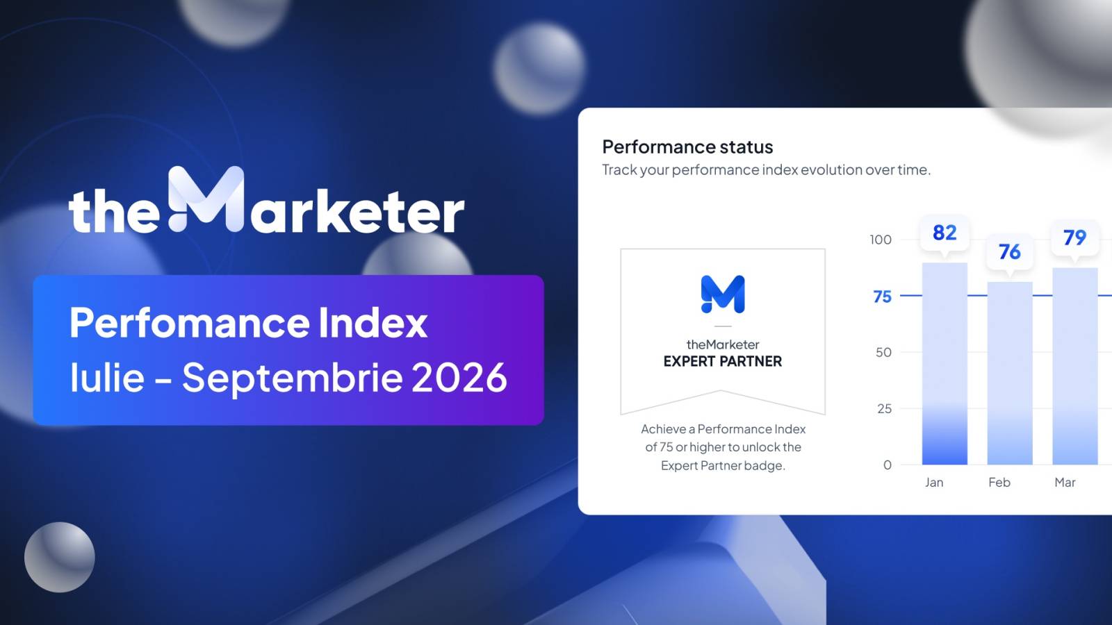 theMarketer Performance Index: Agențiile care au obținut cele mai bune rezultate pentru clienții lor prin email marketing în iulie, august şi septembrie 2026 1 Banner Performance index theMarketer