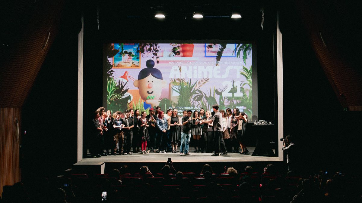 Scurtmetrajul Cosmonauts a cucerit Marele Trofeu Animest.21. Competiția românească a fost câștigată de filmul colectiv „Aici a fost un parc” 1 Echipa Animest.21 photocredit Mihai Smeu