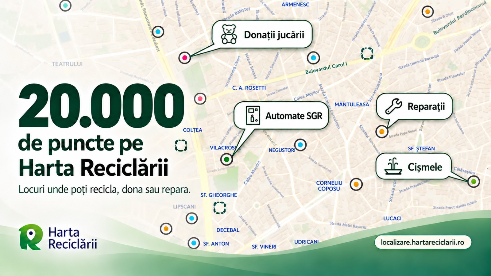 Harta Reciclării: peste 20.000 de locuri unde poți duce lucrurile de care nu mai ai nevoie 1 Harta Reciclarii 20.000 de puncte
