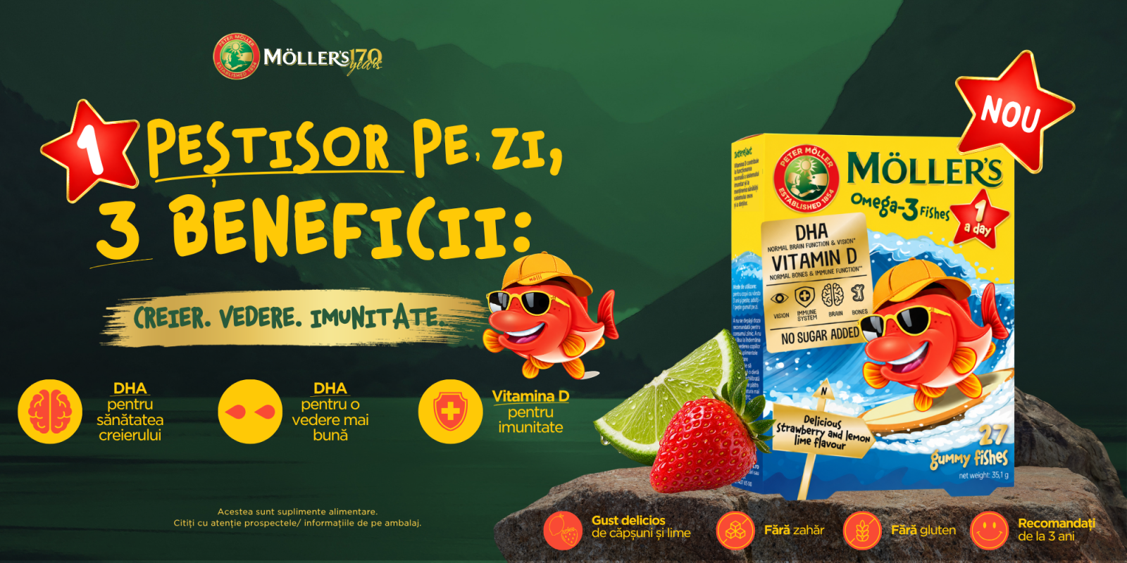 Möller’s lansează ONE Căpșuni și lime: Omega-3 natural, într-un singur jeleu pe zi 4 Homepage