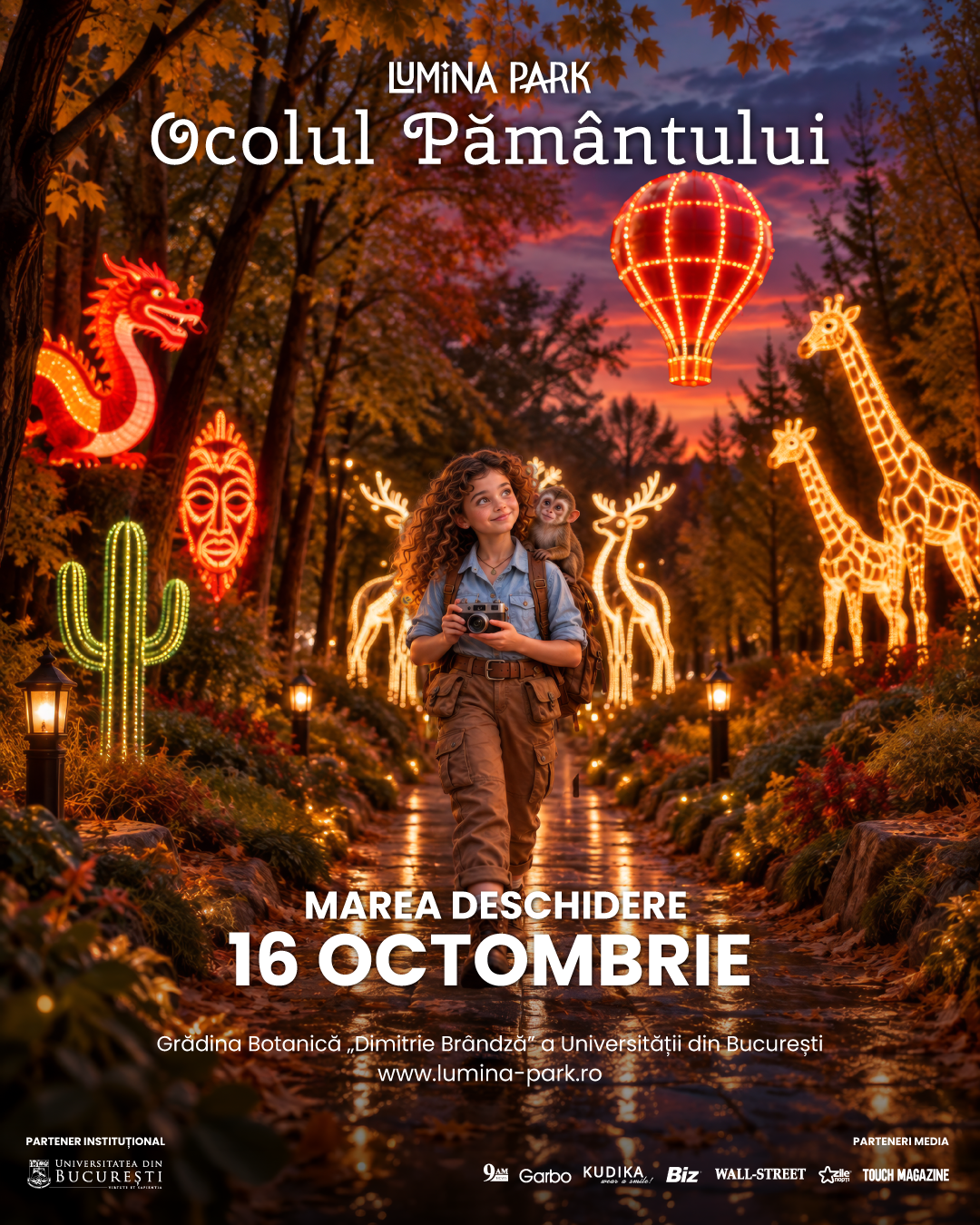 Lumina Park, cel mai mare parc de lumini din țară, se deschide pe 16 octombrie în București 1 Lumina Park Lansare 1