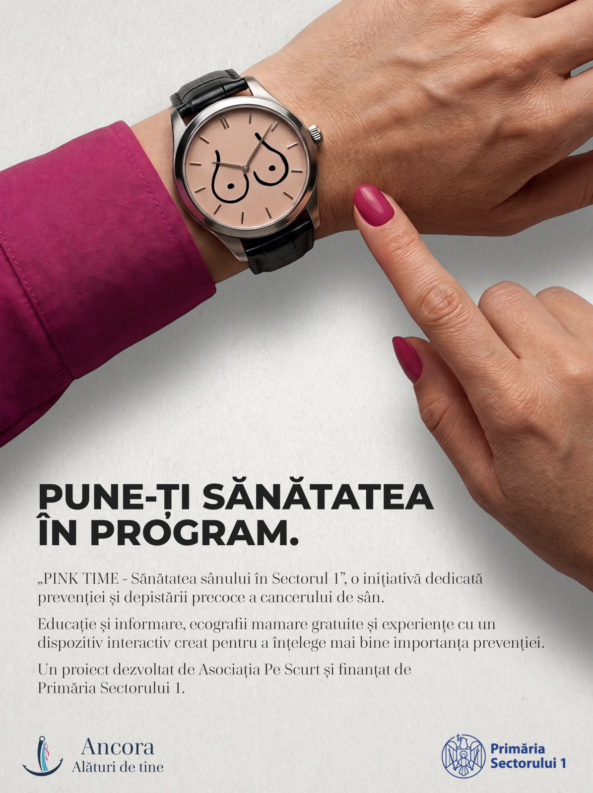 Se lansează PINK TIME, un proiect dedicat sănătății sânului și femeilor din Sectorul 1