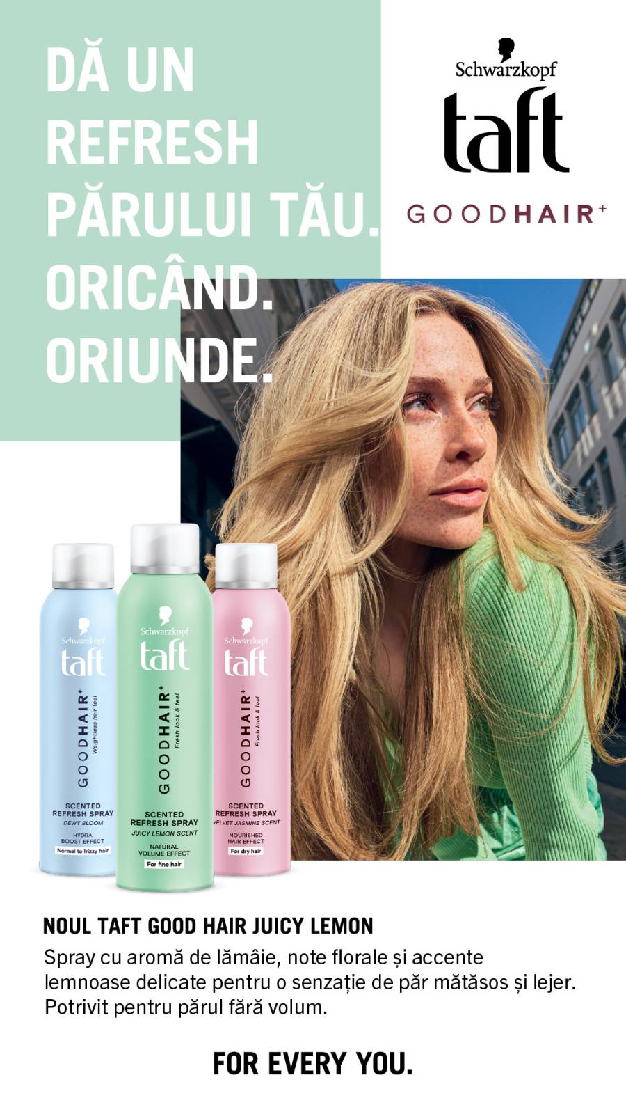 Schwarzkopf Taft lansează Good Hair