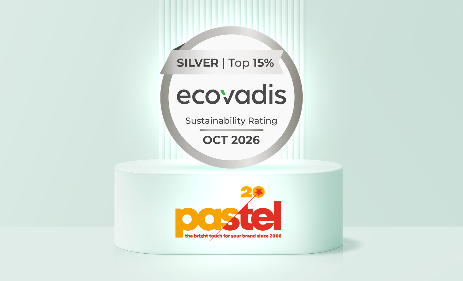 pastel a obținut Medalia Silver EcoVadis și își continuă progresul în sustenabilitate 4 pastel Medalia de Bronz EcoVadis